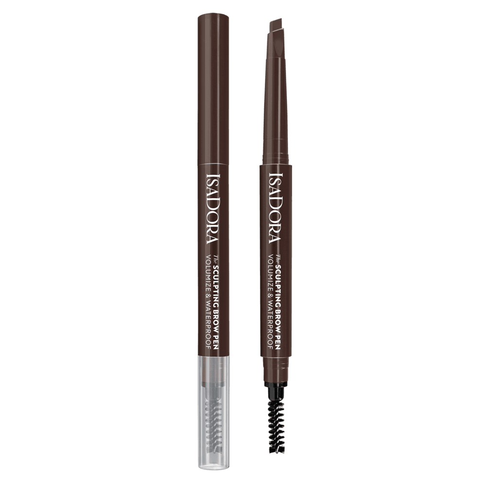 Isadora Sculpting Brow Pen Waterproof With Brush 80 Dark Brown